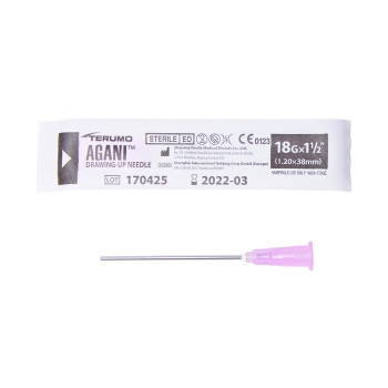 Terumo Agani Drawing Up Needle 18G x 38mm - Box of 100