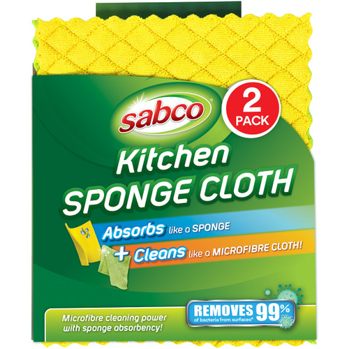 Sabco Kitchen Sponge Cloth (2Pk), PKT2