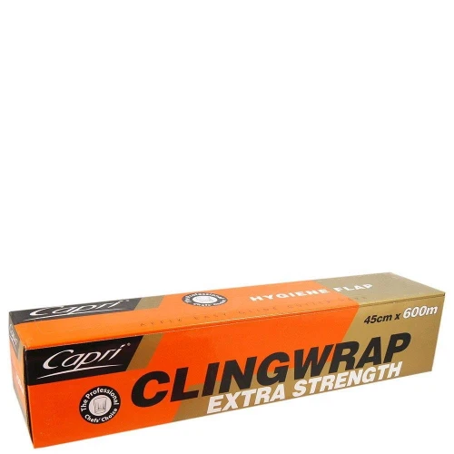 Capri Extra Strength Clingwrap Dispenser Pack Roll 45cm x 600m - Clear, EA