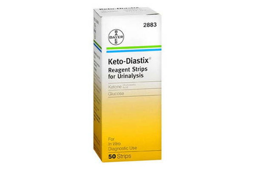 Keto-Diastix Reagent Strips for Urinalysis - 50 Pack