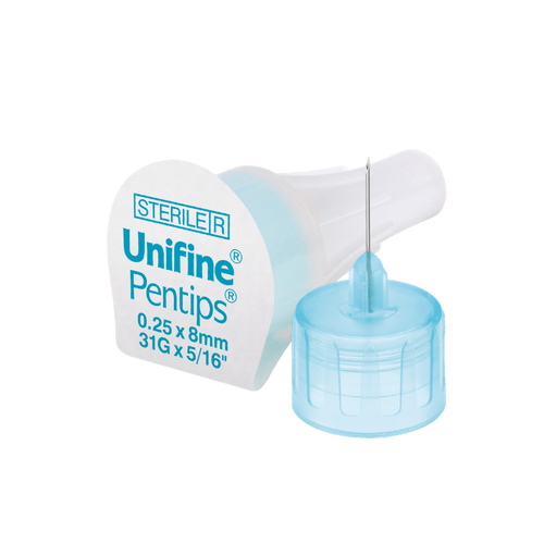 Unifine Pentips Pen Needles 8mm x 31G - Box of 100