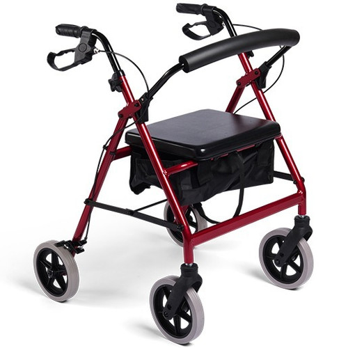 Making Life Easy Deluxe Rollator Burgundy