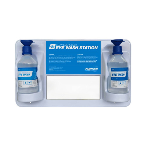 FastAid Flow Emergency Eye Wash Station - Wall Mount