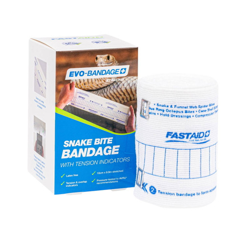 FastAid Evo-Bandage Snake Bite Bandage with Indicators 10 cm x 9.9 m