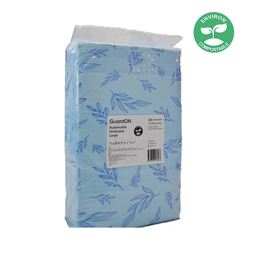 GuardON Sustainable Underpads - Blue - Carton