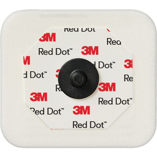 3M 2570 ECG Electrodes Red Dot Foam With Abrader 4 X 3.5cm (50pcs)