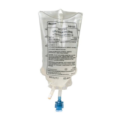 Baxter Viaflex 0.9% Sodium Chloride IV Solution - Various Sizes