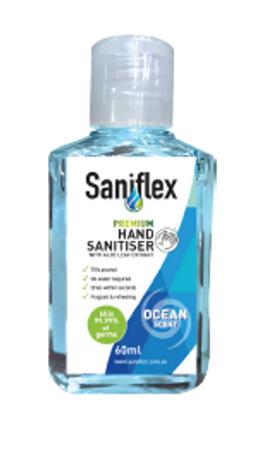 Saniflex Hand Sanitiser Ocean Scent 60mL