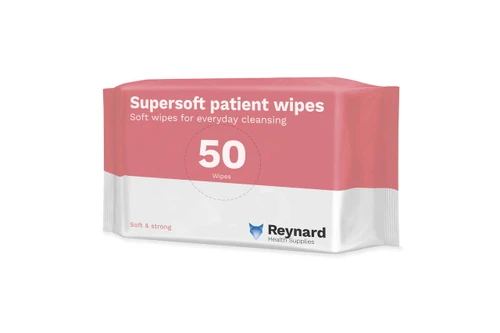 Reynard Super Soft Patient Wipes 50 Pack (33x29cm)