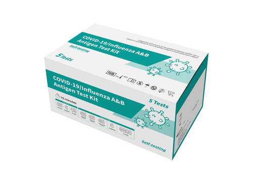 Fanttest COVID-19 / Influenza A&B  Antigen Test Kit 5Pack