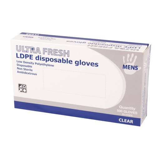 Ultra Fresh LDPE Disposable Gloves (Ladies) - Box of 500