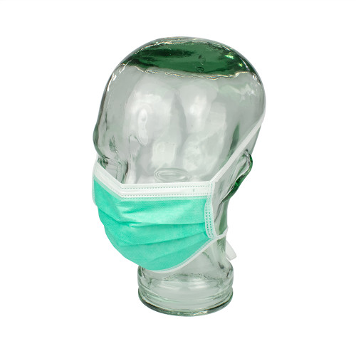 Surgical Mask - Level 3 fluid resistant green with ear loop