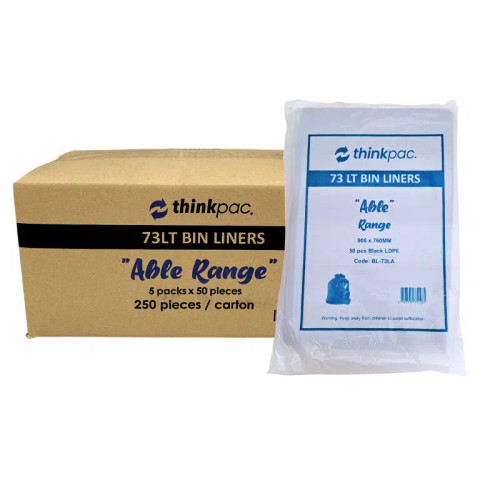 ThinkPac 73LT Heavy Duty Bin Liners 250pcs