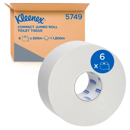 KLEENEX® Toilet Tissue (4735), 2 Ply Toilet Paper, 48 Toilet Rolls / Case,  400 Sheets / Roll (19,200 Sheets)