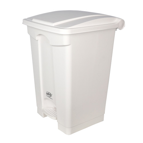 Sabco Heavy Duty White Pedal Bin