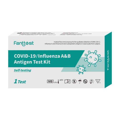 Fanttest COVID-19 / Influenza A&B  Antigen Test Kit - Single Pack