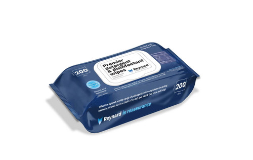 Premier detergent & disinfectant wipes - 200 Wipes