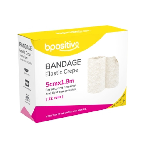 Bpositive Bandage Elastic Crepe - PKT/12