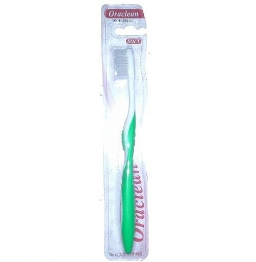 Oraclean Soft Bendable Toothbrush Green Each
