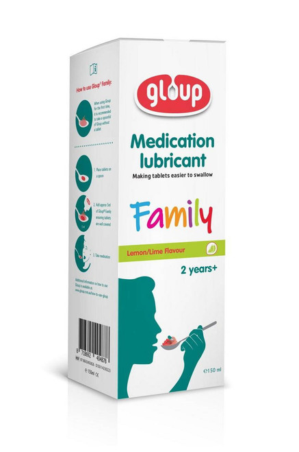 Gloup Medication Lubricant - Lemon Lime Flavour (150ml)