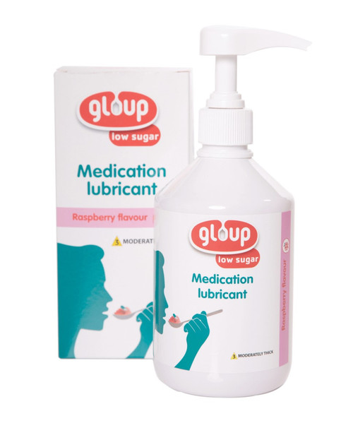 Gloup Low Sugar Medication Lubricant - Raspberry Flavour (500ml)