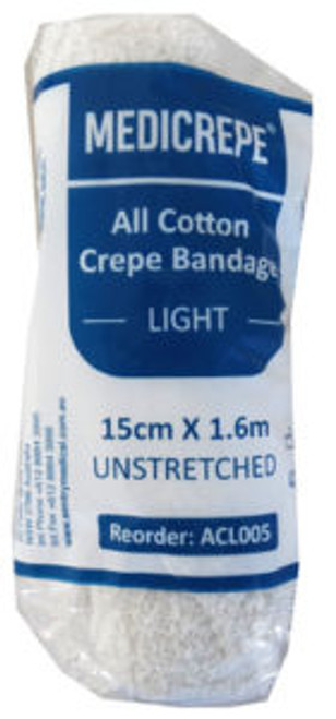 Medicrepe Cotton Crepe Bandage 15cm (12pk)