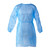 Hospital Grade Isolation Gown Blue - 50 pcs/Ctn