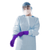 Halyard Cytotoxic Purple Nitrile XTRA Long Cuff Exam Gloves - Box of 50
