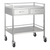 Stainless Steel Double Trolley Two Drawer (Side By Side)