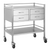 Stainless Steel Double Trolley Four Drawer (Two Over Two)