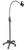PML1 3W Examination Light Black - Including Mobile Base and Wall Mount
