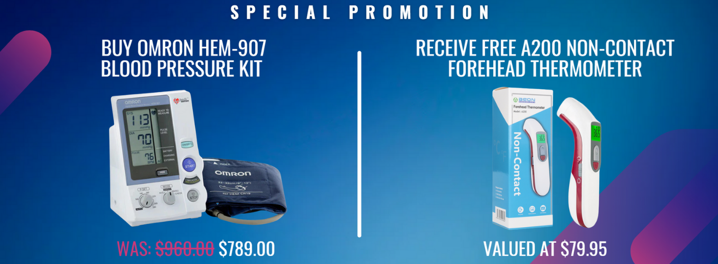 Omron Promotion Free Thermometer with Purchase