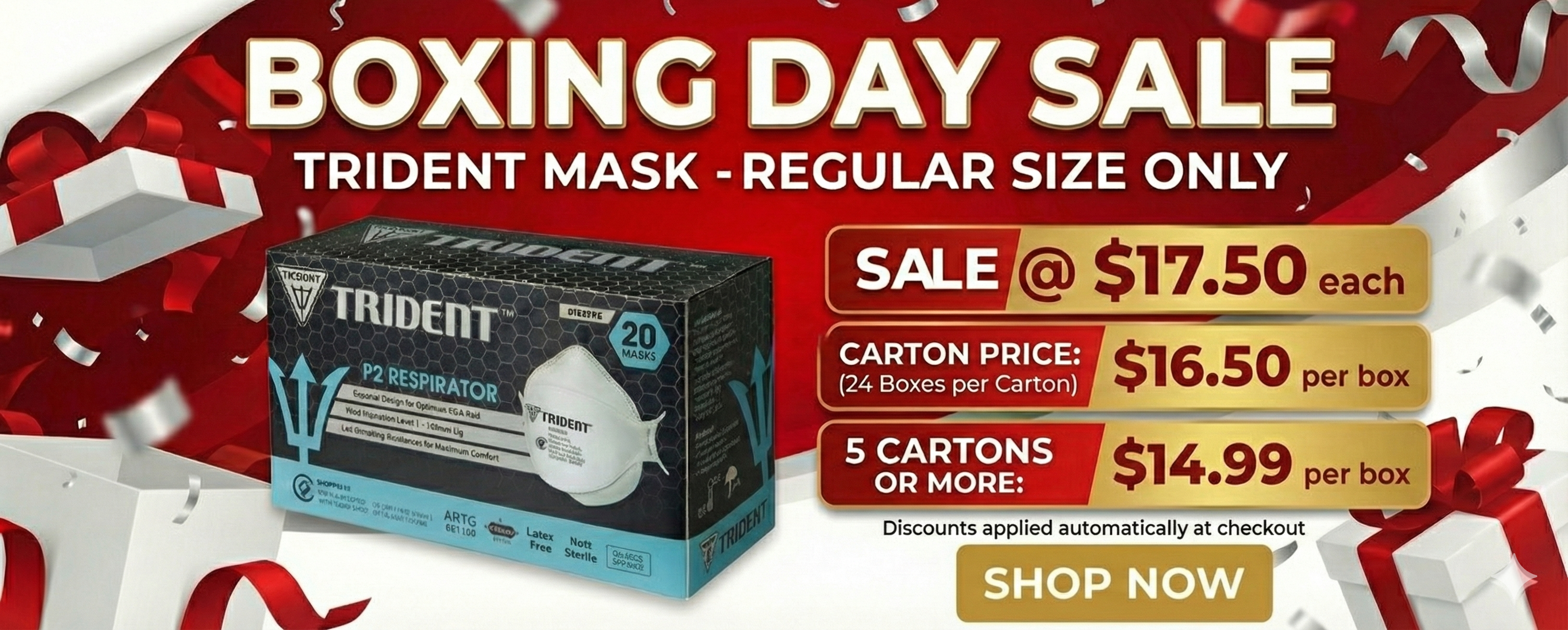 Trident Boxing Day Banner