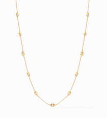 N269GPL00, Penelope Delicate Station Necklace gold pearl N269GPL00, Penelope Delicate Station Necklace gold pearl