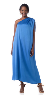 Diana Dress- Blue Scuba