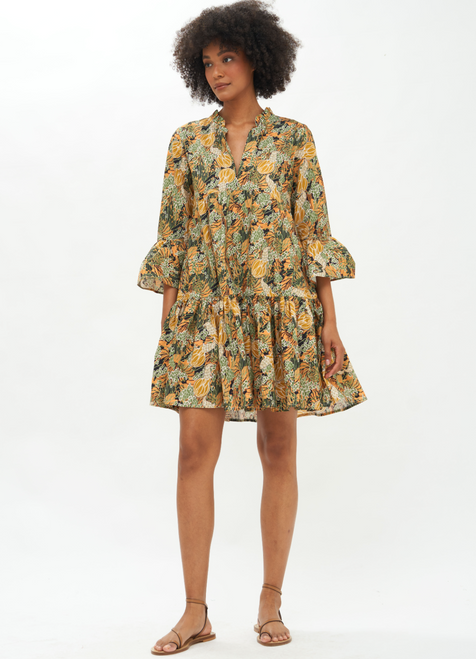 Bell Sleeve Mini Dress