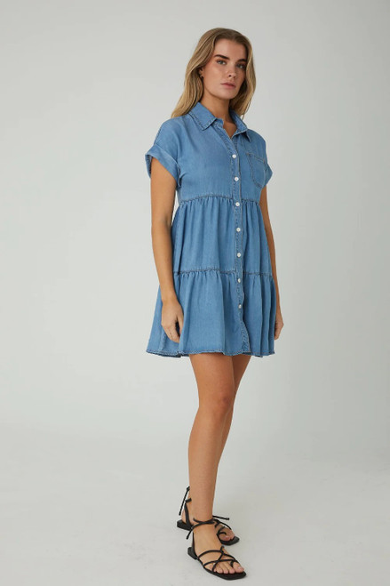 Jules Dress Denim Wash