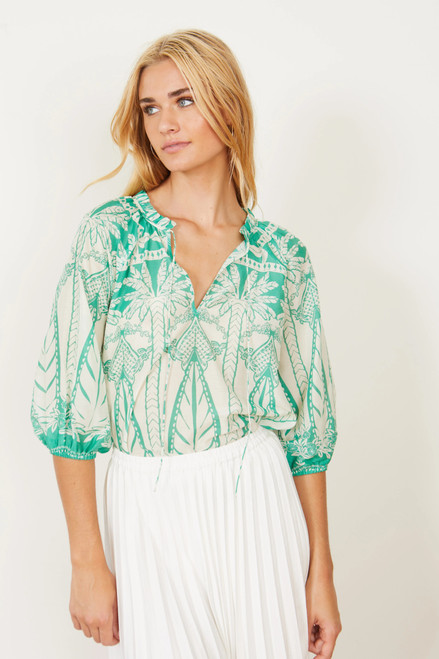 Zara Top- Woodcarved Palm