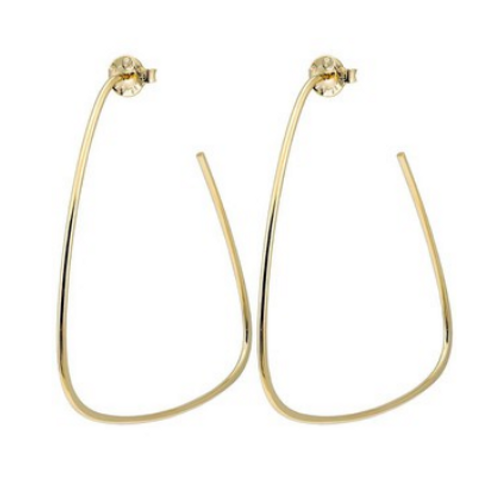 Avery Hoops 18K Gold Plated
