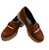 Vanna Velour Loafer- Cognac