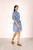 Benita Dress-Blue ikat