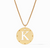 P164G-K, Monogram Pendant, K