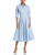 SKY BLUE JAZZ PINTUCK MIDI DRESS