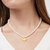 N429GPL00 Trieste Pearl Solitaire Necklace Gold and Freshwater Pearl 