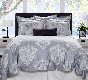 Madelaine Dark Jacquard Duvet Cover