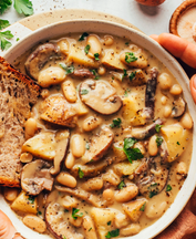 Cindy's White Bean Mushroom Stew