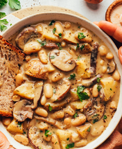 Cindy's White Bean Mushroom Stew