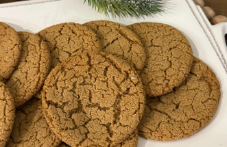 Gluten Free Chewy Ginger Molasses Cookies