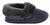 Navy Suede with Silverfox Fur