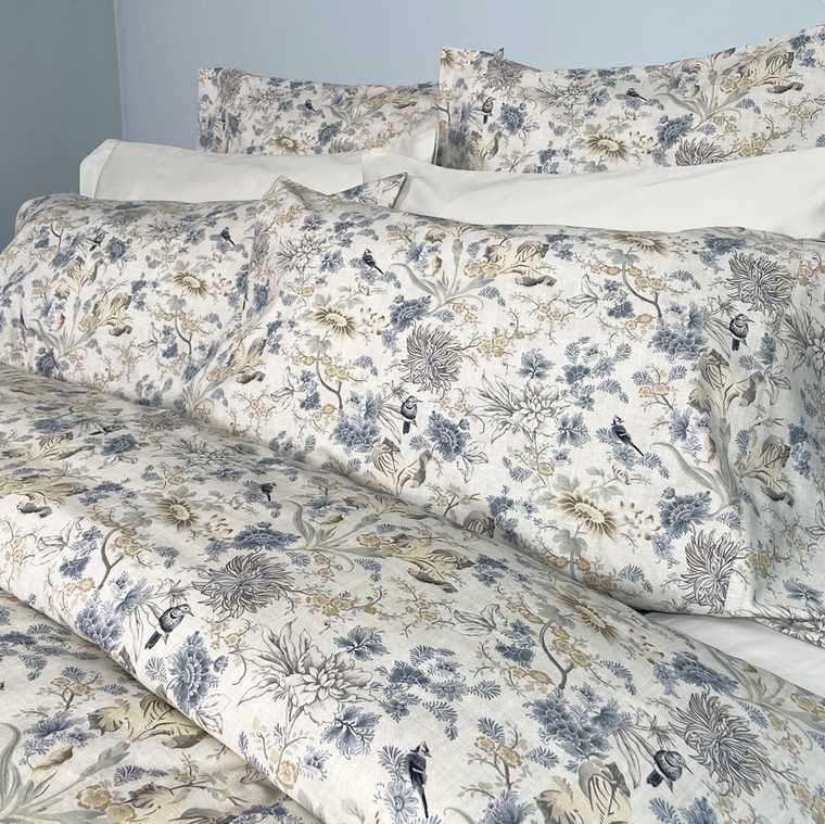 Blue Bird Percale Print